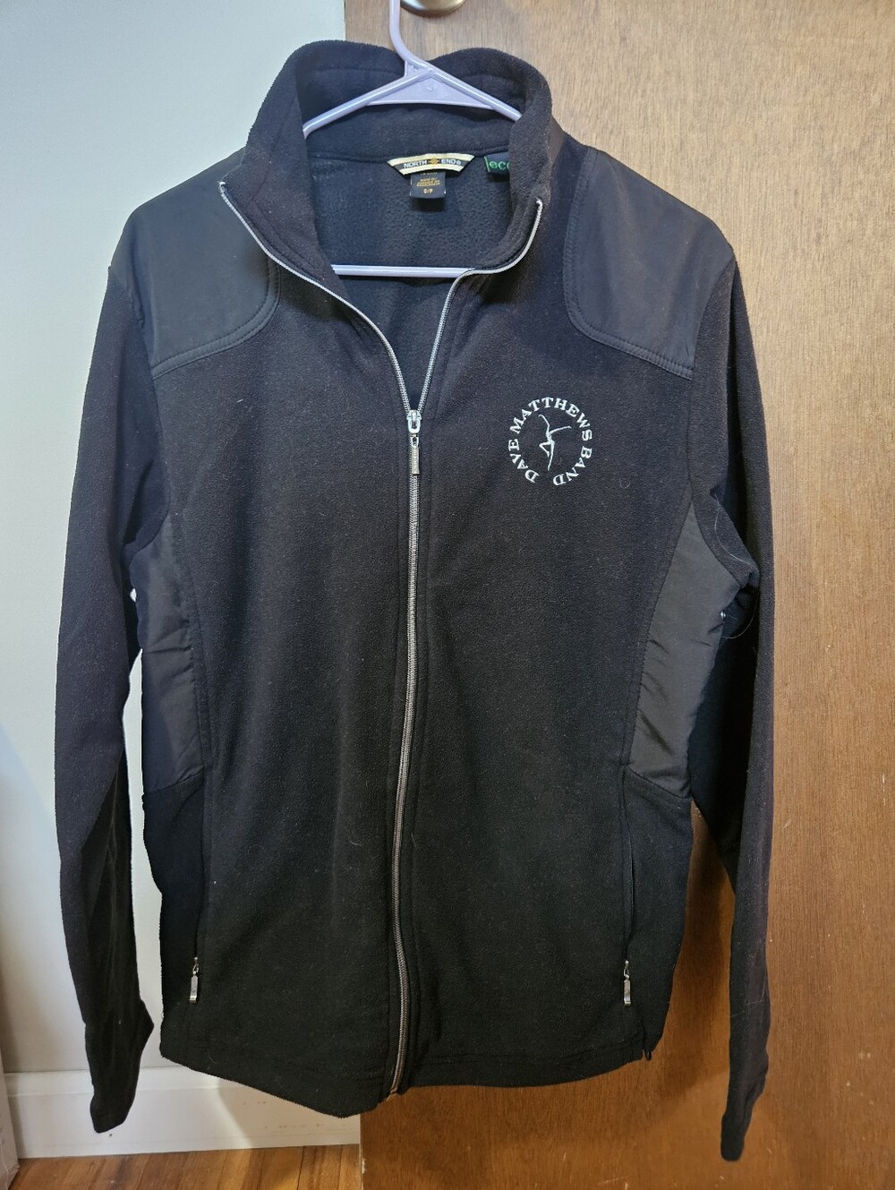 Dave Matthews Band Black Fleece Full-Zip Jacket Size S With Pockets DMB